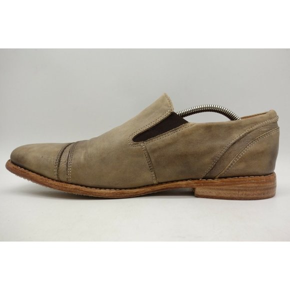 Bed Stu Cobbler Series Brown Leather Cap Toe Slip On Loafers Shoes Men\'s 12 main image 11
